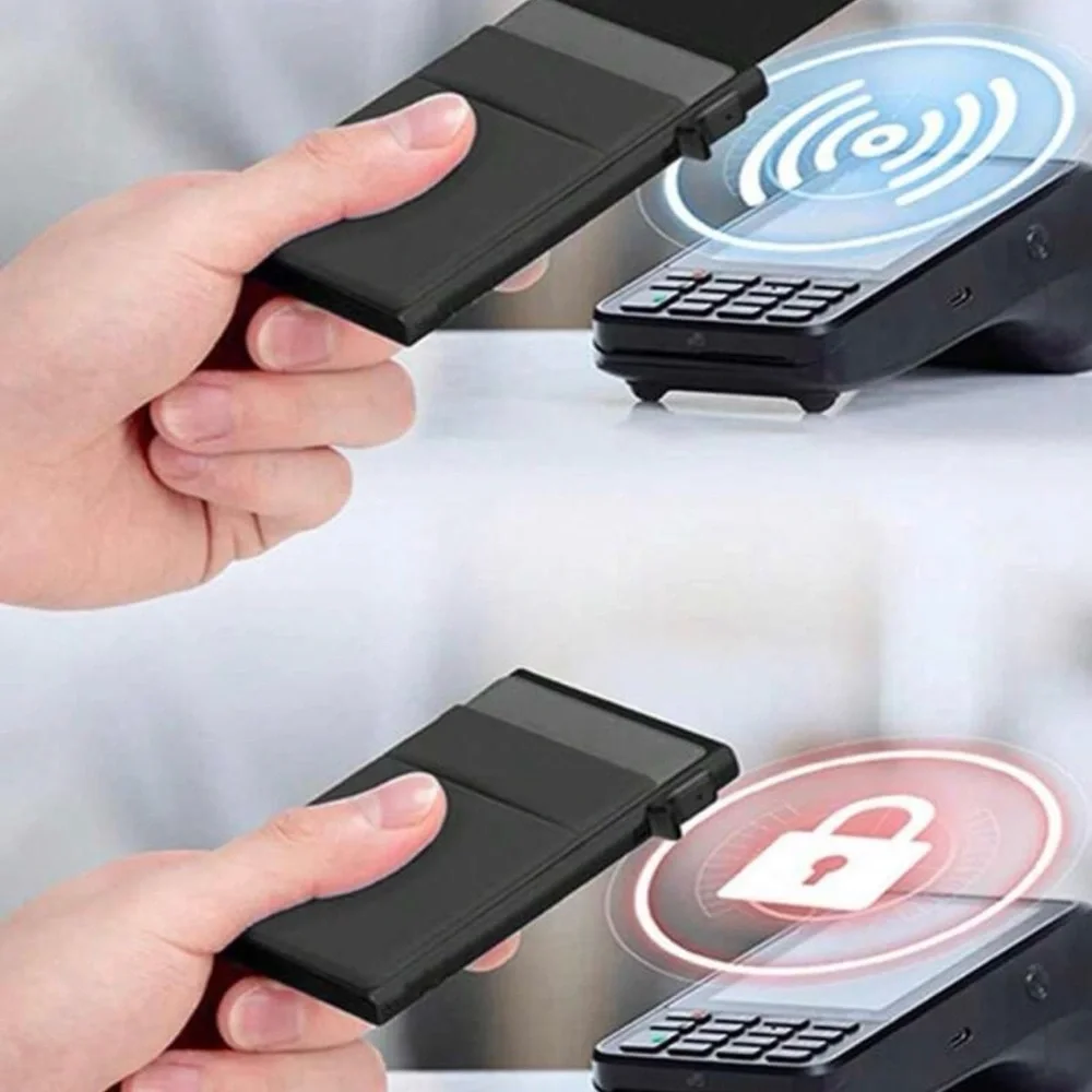 Sleek Black RFID Wallet